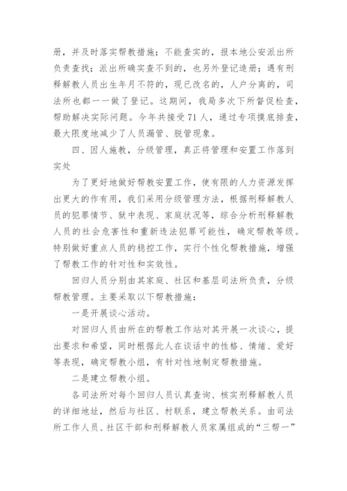 安置帮教工作总结.docx