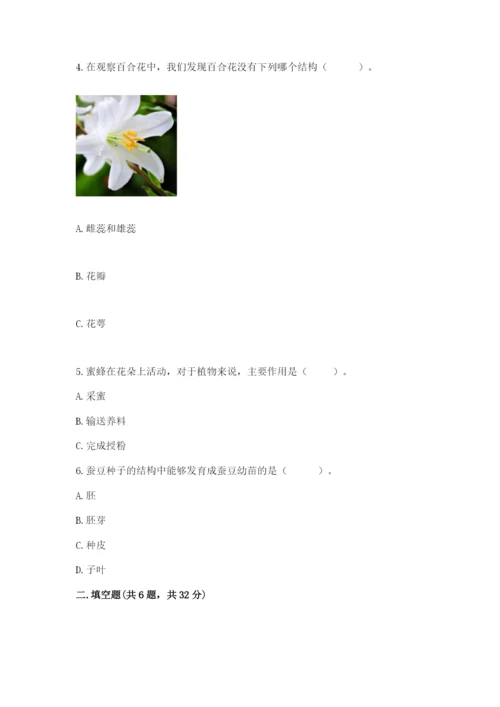 科学四年级下册第一单元植物的生长变化测试卷含答案【培优b卷】.docx