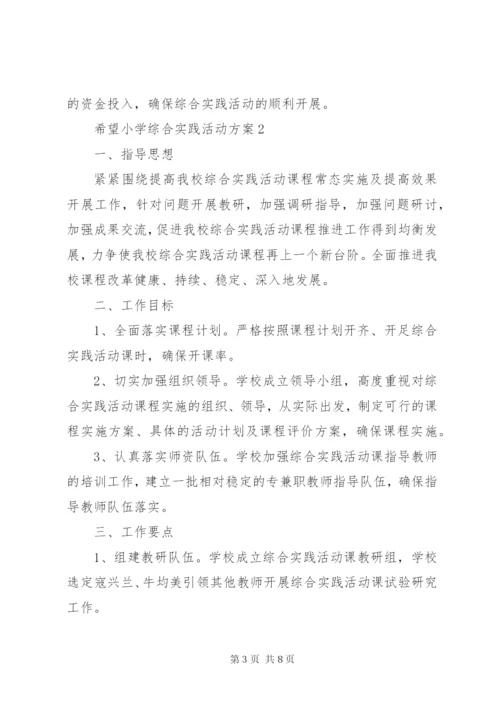 希望小学综合实践活动方案.docx