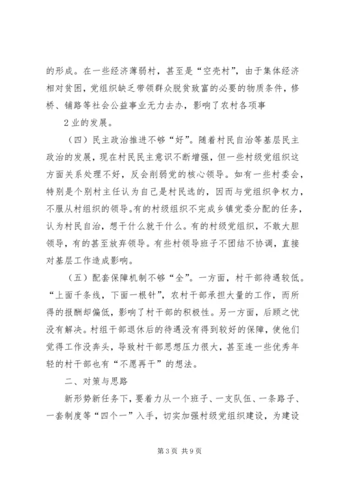 关于加强农村基层党组织建设的几点思考.docx
