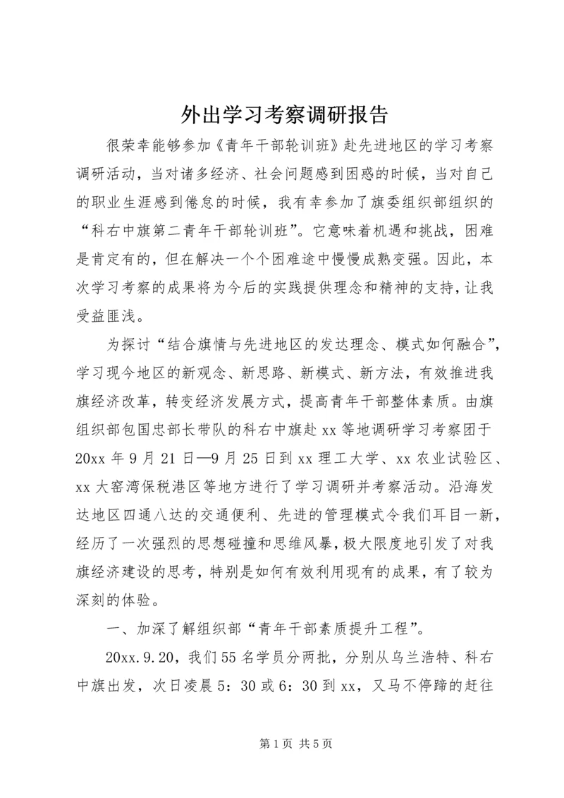 外出学习考察调研报告.docx