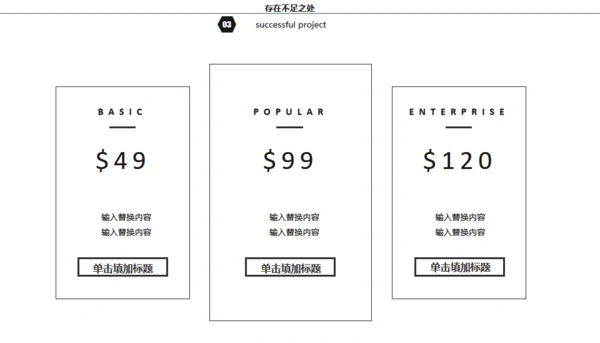 黑白灰简约商务年终总结通用PPT模板