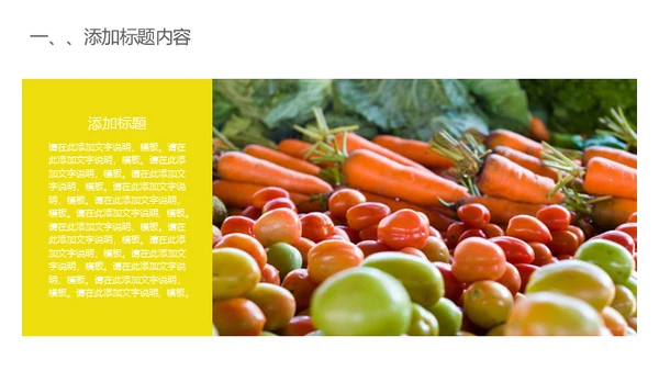 时令蔬菜生鲜零售通用PPT模板