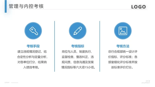 蓝色商务合规风险管理PPT模板合规培训