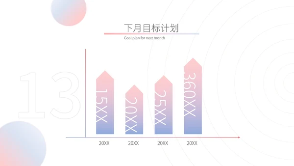 粉色水彩风职场月度工作总结汇报PPT模板