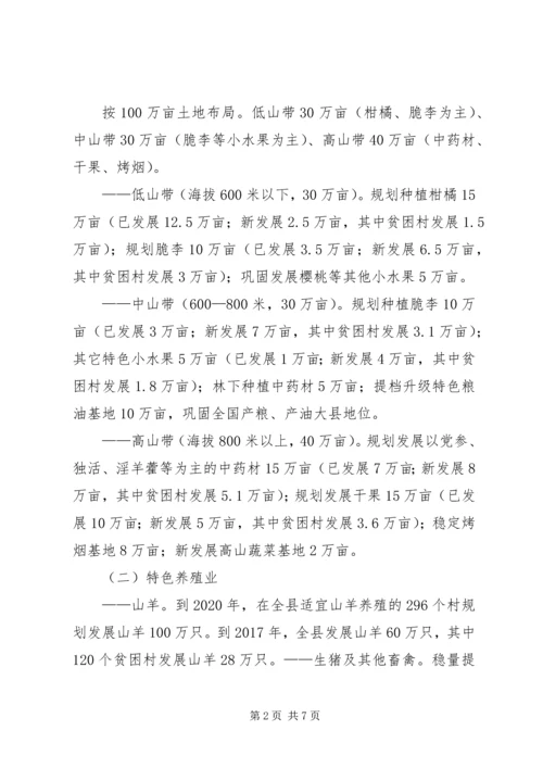 精细的特色农业产业发展规划,一目了然!.docx