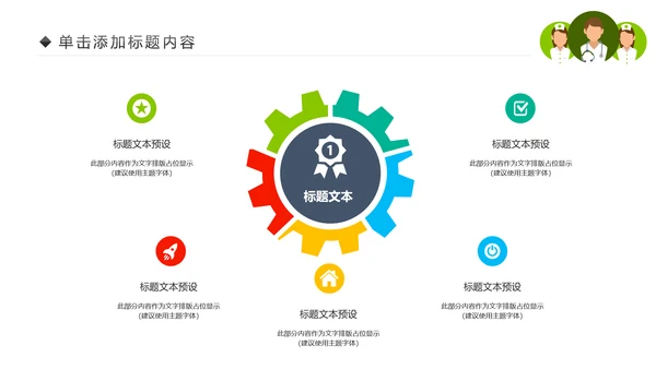 绿色清新医疗护理类动态PPT模板