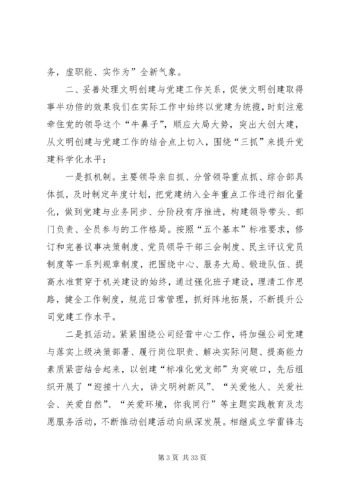 抓党建促文明推动和谐企业发展.docx