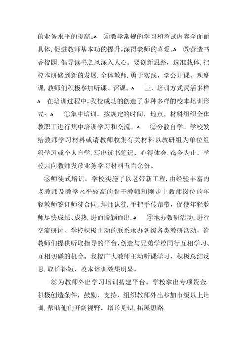 小学师训工作总结.docx