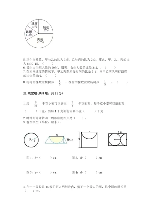 小学数学六年级上册期末卷及参考答案【能力提升】.docx