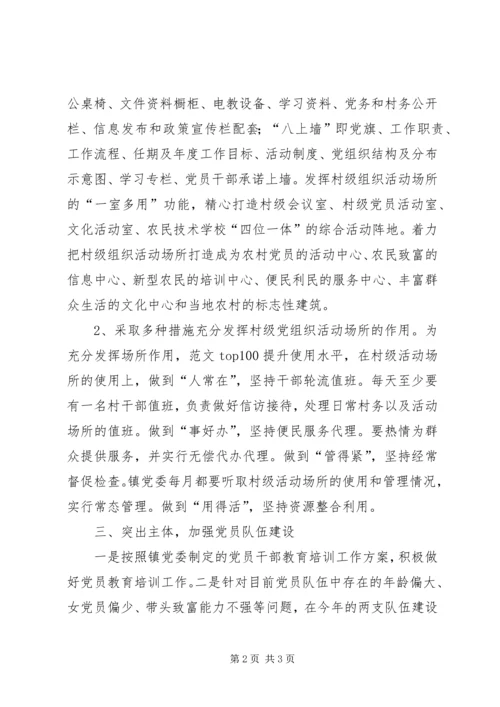 村镇基层党建工作示范点汇报材料精选.docx