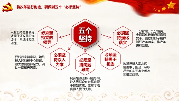 党委党课学习将改革进行到底PPT模板课件