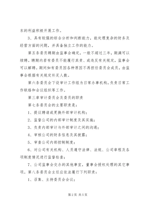 公司审计委员会工作细则(例) (5).docx