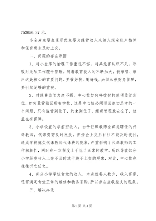 乡镇工会小金库自查自纠报告.docx