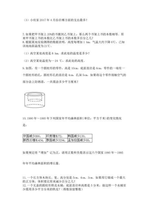 六年级小升初数学解决问题50道含答案下载.docx