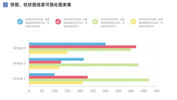 通用饼图柱状图信息可视化图表PPT