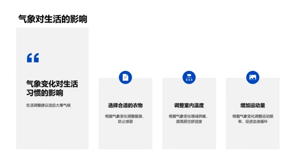 大寒气象科普讲座PPT模板