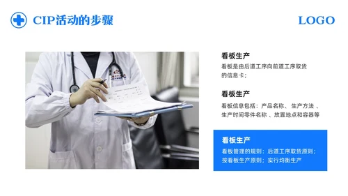 蓝色简约护理CIP改进项目PPT模板宣传PPT动态PPT改善