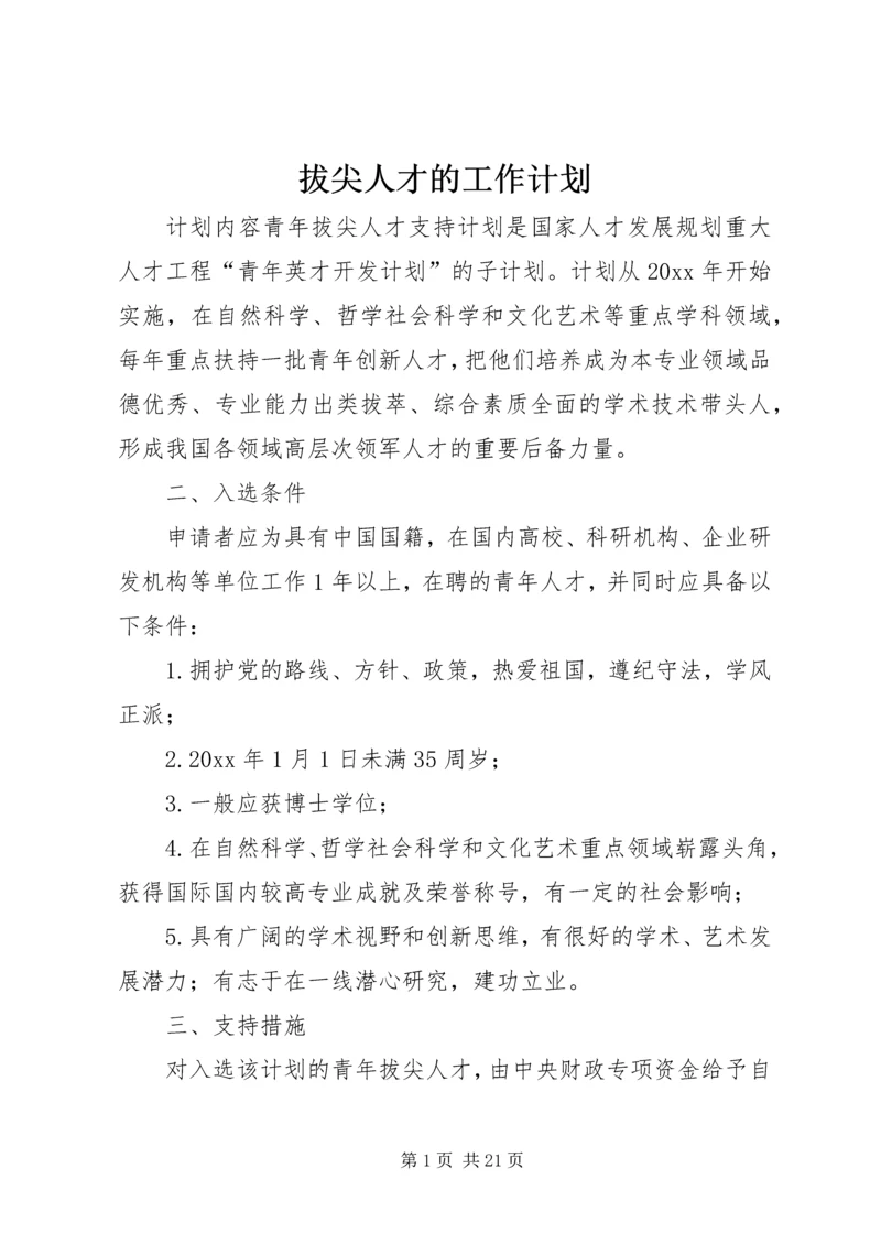 拔尖人才的工作计划.docx