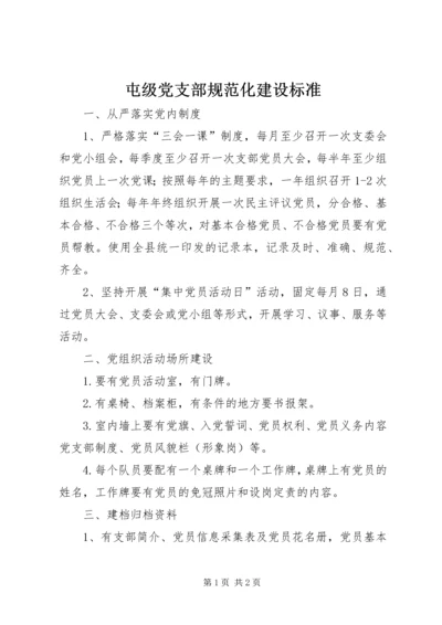 屯级党支部规范化建设标准.docx