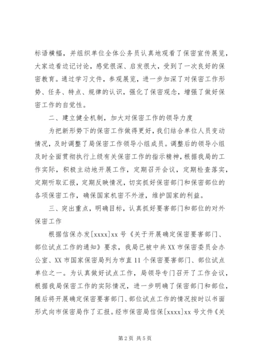 商务局保密工作调研报告.docx