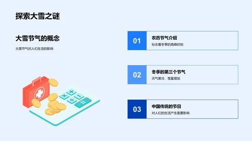 大雪节气节目主持技巧PPT模板