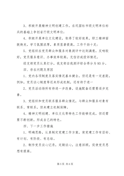 支部宣传委员民主评议党员自我评价(2).docx