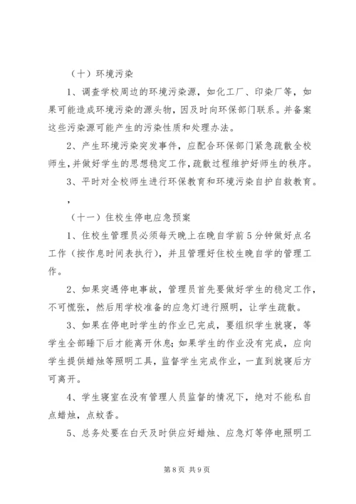 马家店小学突发事件应急处理预案 (5).docx