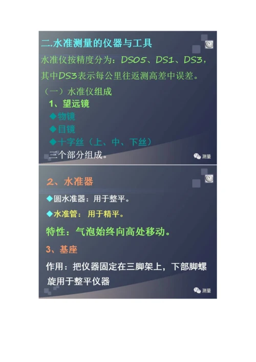 水准仪经纬仪全站仪GPS测量使用.docx