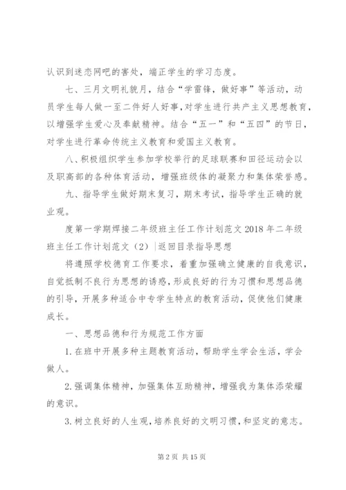 某年二年级班主任工作计划范文4篇.docx