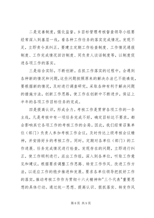 乡镇目标任务完成情况自查总结.docx