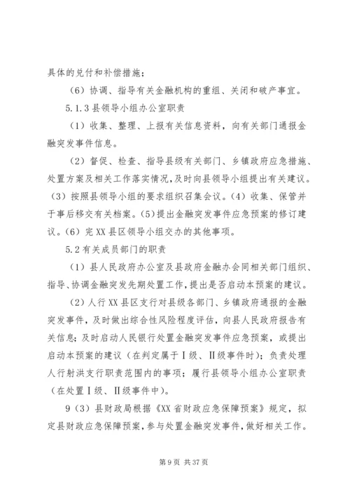 金融突发事件应急预案[范文模版].docx