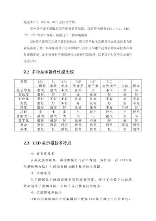 户外LED显示屏核心技术专业方案.docx