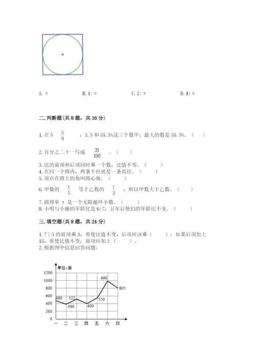 人教版六年级上册数学期末考试卷附完整答案（精品）.docx