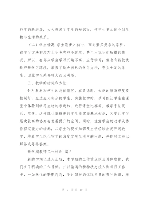新学期教师工作计划集合五篇.docx