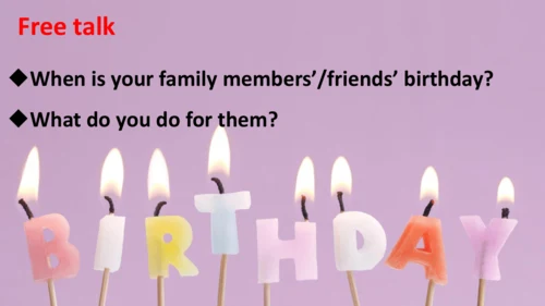 Unit 7 SectionA 1a-1d 听说教学课件（新人教七上Unit7 Happy birt