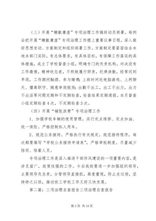 四项治理自查报告.docx