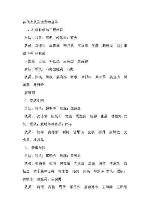 排球比赛秩序册