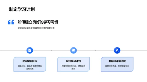 建立优秀学习习惯PPT模板