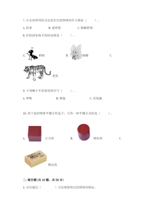 教科版一年级下册科学期末测试卷含解析答案.docx