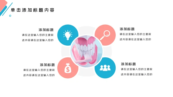 牙齿口腔护理美白牙科牙医PPT模板