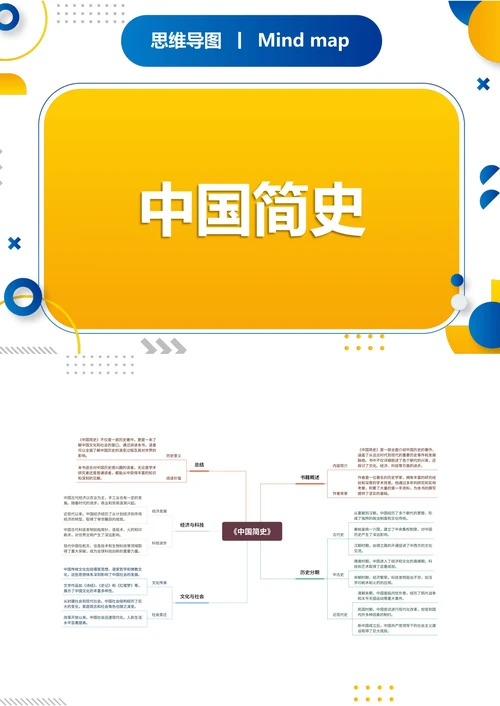 《中国简史》读书笔记思维导图