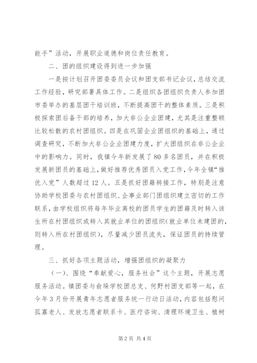 乡镇团委工作总结范文.docx