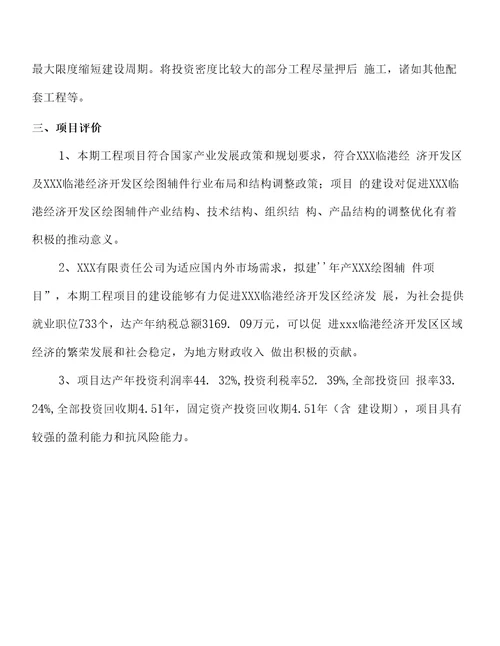 年产xxx绘图辅件项目计划书