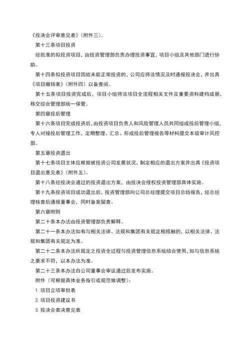 投资管理有限公司投资管理办法.docx