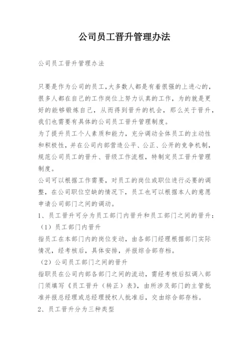 公司员工晋升管理办法.docx