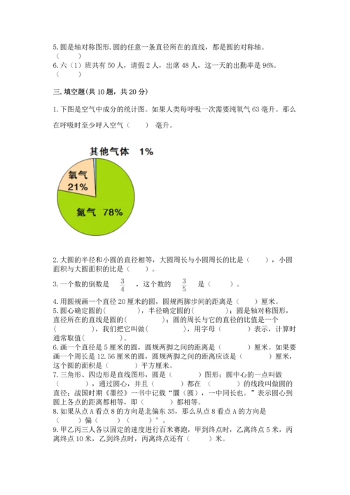 2022六年级上册数学期末考试试卷带解析答案.docx