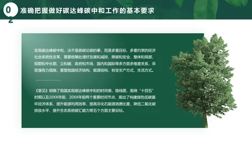 环境保护碳达峰碳中和绿色环保PPT模板