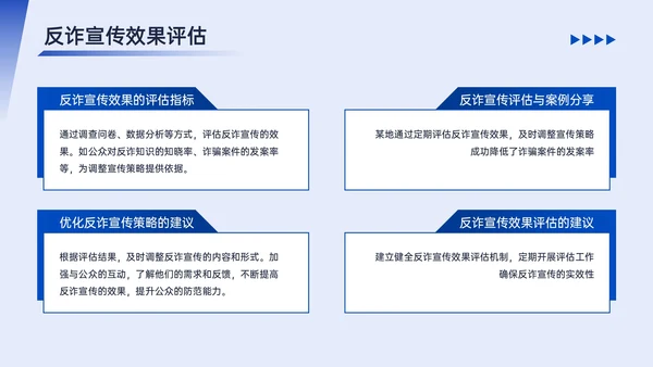 蓝色简约风反诈宣传PPT模板