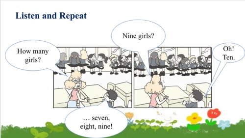 Module5 Unit 2 Nine girls  课件 (共44张PPT)